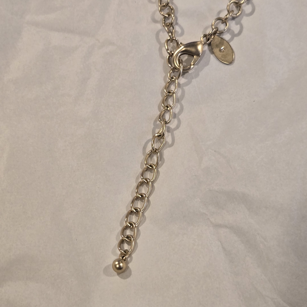 Chicos Crescent Chunky Statement Necklace. Matte Gold. - Picture 4 of 5